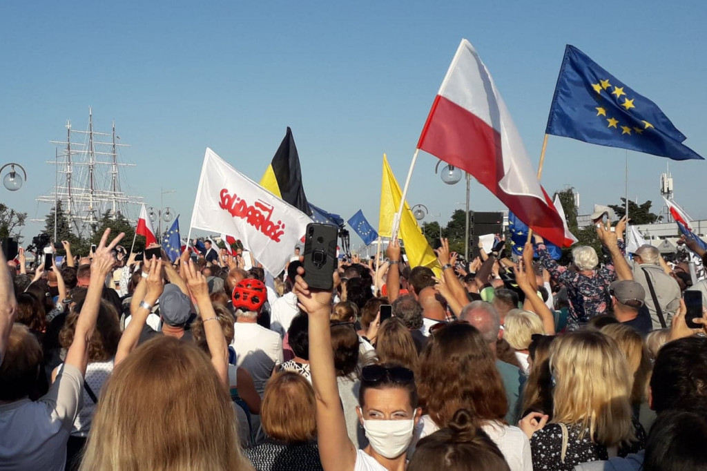 Trzaskowski w Gdyni 17.07.2020