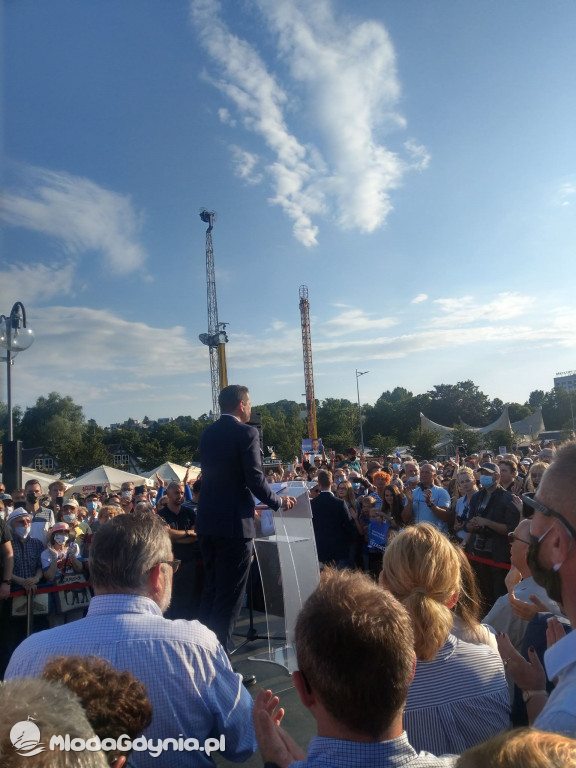 Trzaskowski w Gdyni 17.07.2020