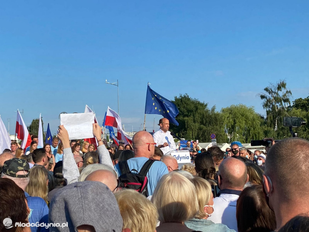 Trzaskowski w Gdyni 17.07.2020