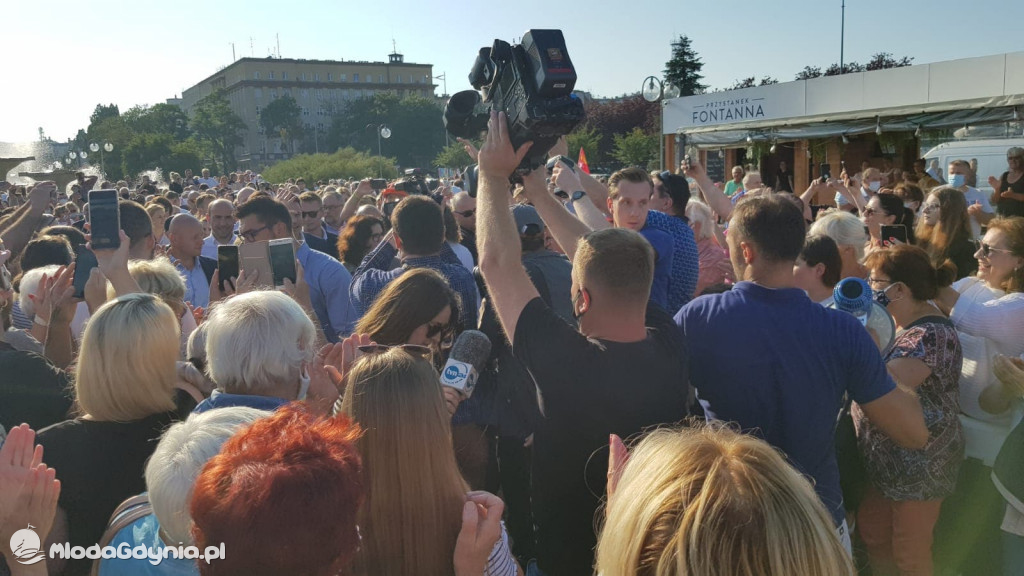 Trzaskowski w Gdyni 17.07.2020