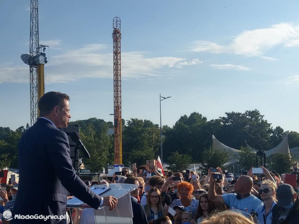 Trzaskowski w Gdyni 17.07.2020