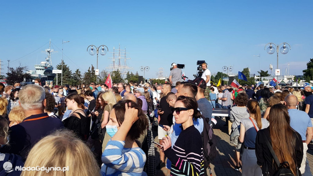 Trzaskowski w Gdyni 17.07.2020