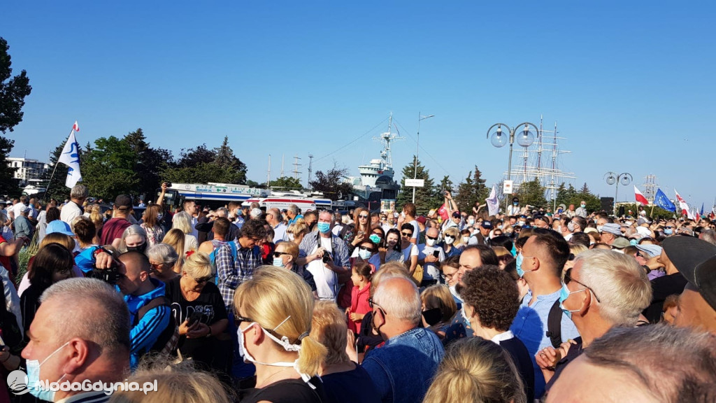 Trzaskowski w Gdyni 17.07.2020