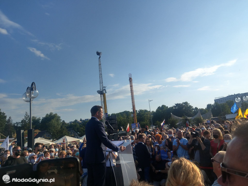 Trzaskowski w Gdyni 17.07.2020