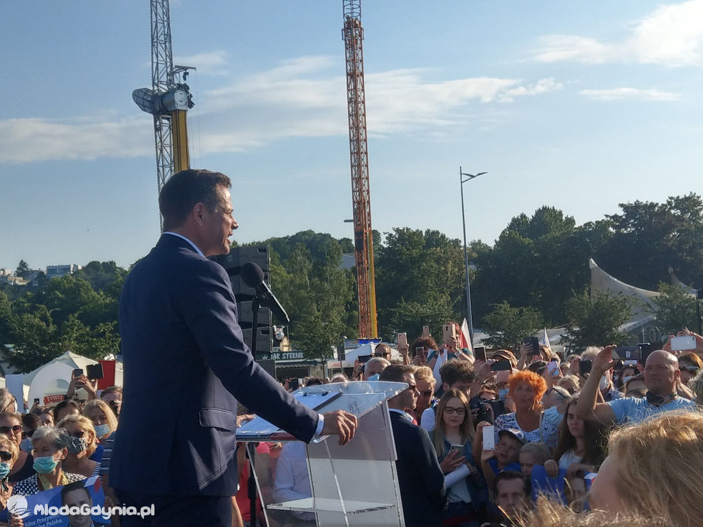 Trzaskowski w Gdyni 17.07.2020