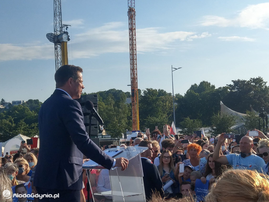 Trzaskowski w Gdyni 17.07.2020