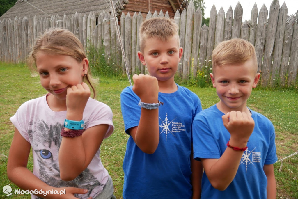 Harcerze w Osadzie Słowiańskiej