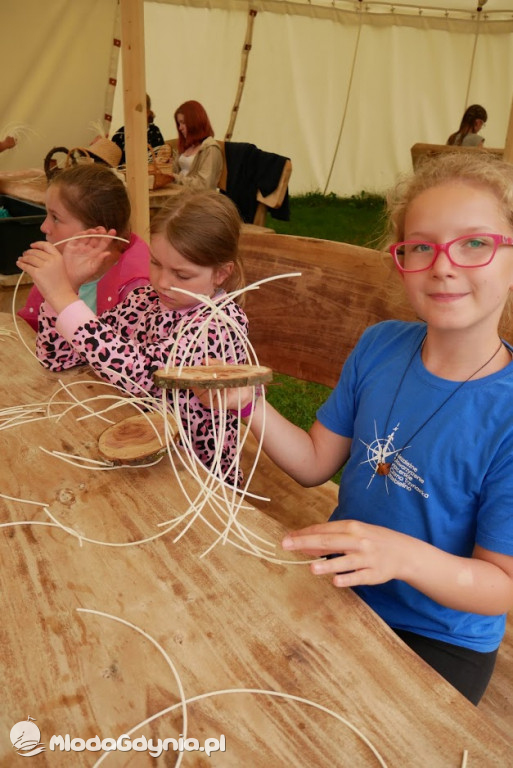 Harcerze w Osadzie Słowiańskiej