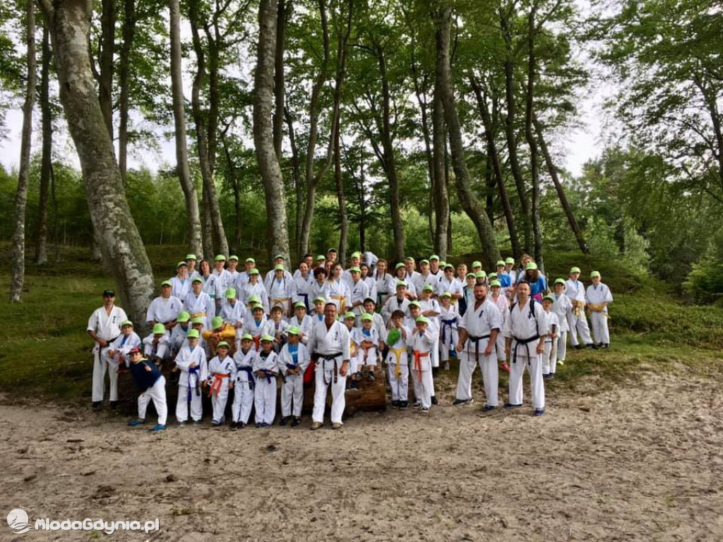 Gdyński Klub Kyokushin Karate - obóz w Poddąbiu 2020