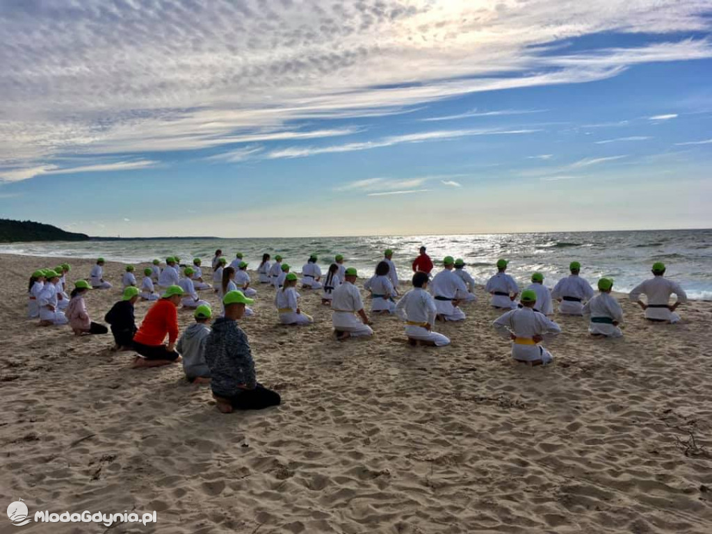 Gdyński Klub Kyokushin Karate - obóz w Poddąbiu 2020