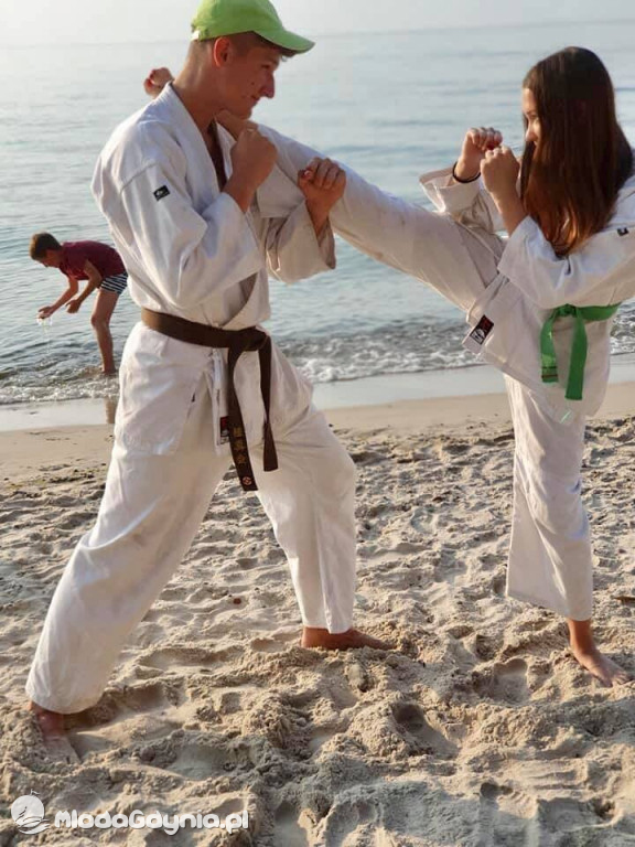 Gdyński Klub Kyokushin Karate - obóz w Poddąbiu 2020