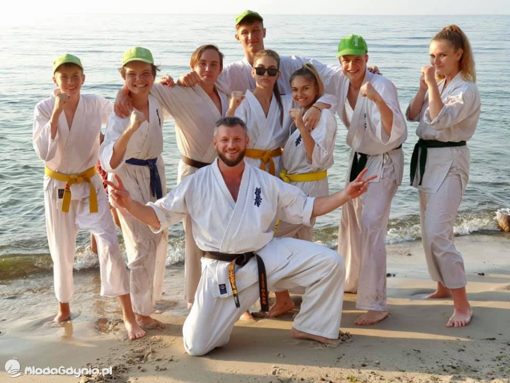 Gdyński Klub Kyokushin Karate - obóz w Poddąbiu 2020