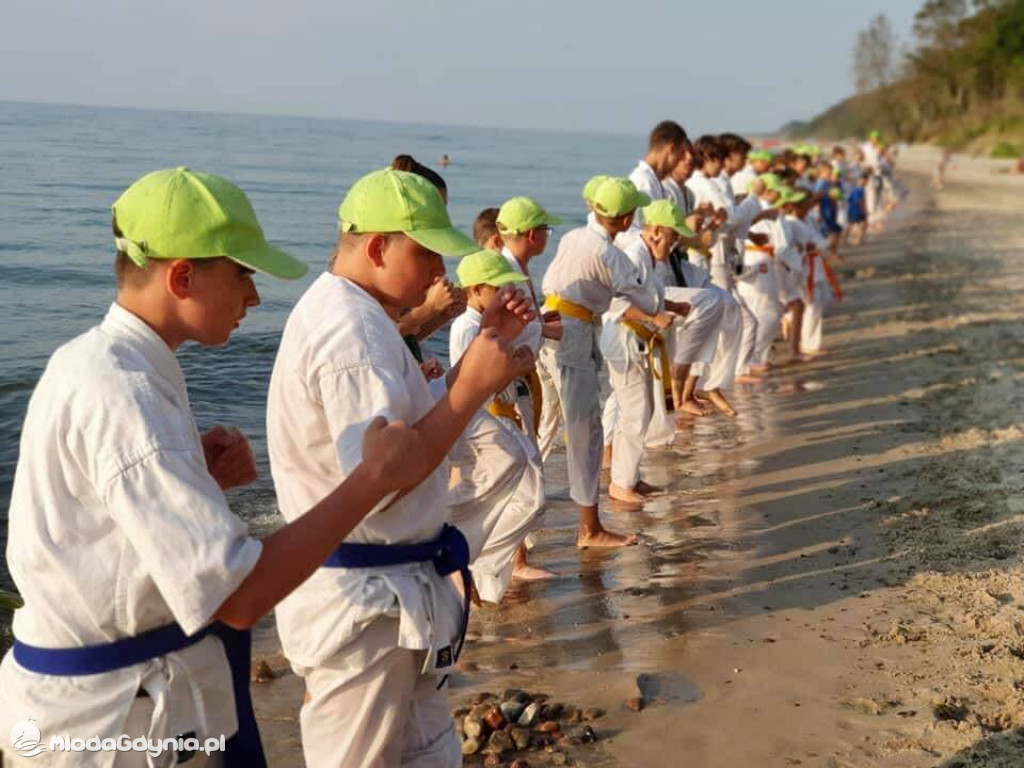 Gdyński Klub Kyokushin Karate - obóz w Poddąbiu 2020