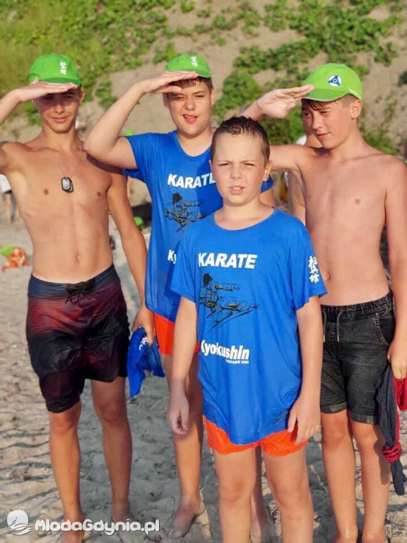 Gdyński Klub Kyokushin Karate - obóz w Poddąbiu 2020