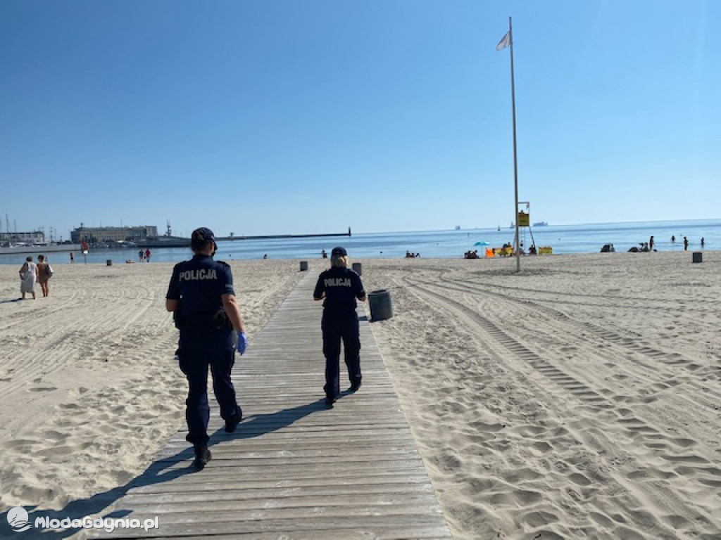 Akcja Plaża - Policja Gdynia 15-16.08.2020