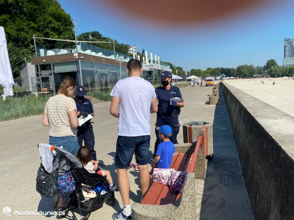 Akcja Plaża - Policja Gdynia 15-16.08.2020
