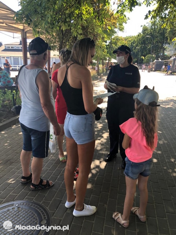Akcja Plaża - Policja Gdynia 15-16.08.2020
