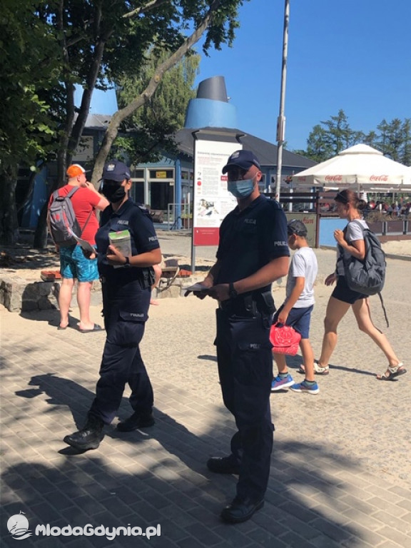 Akcja Plaża - Policja Gdynia 15-16.08.2020