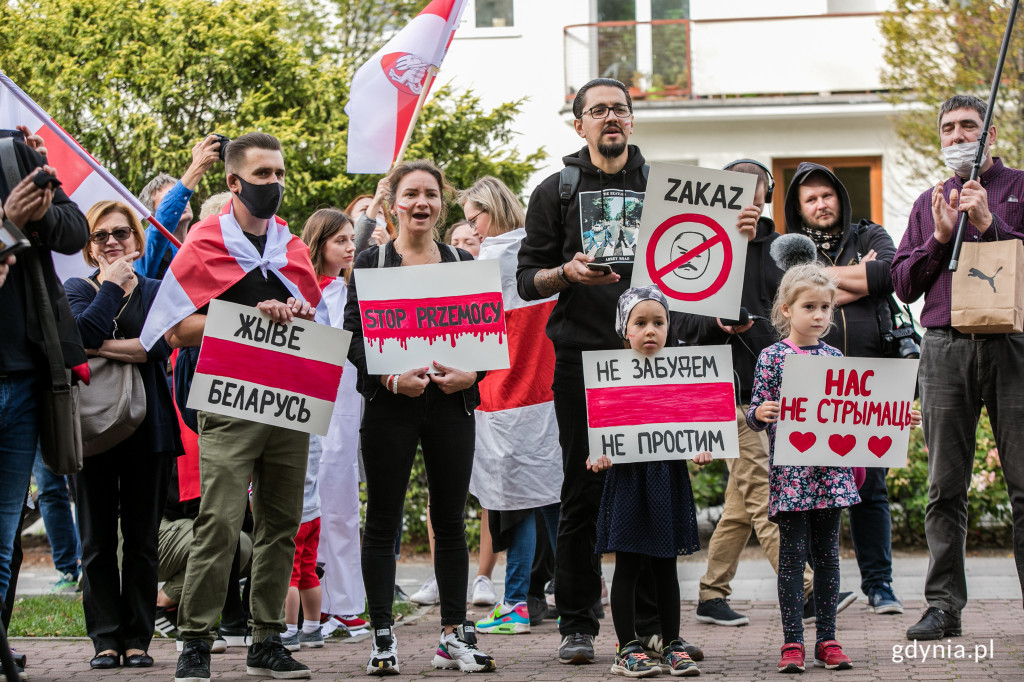 Gdynia solidarna z Białorusią