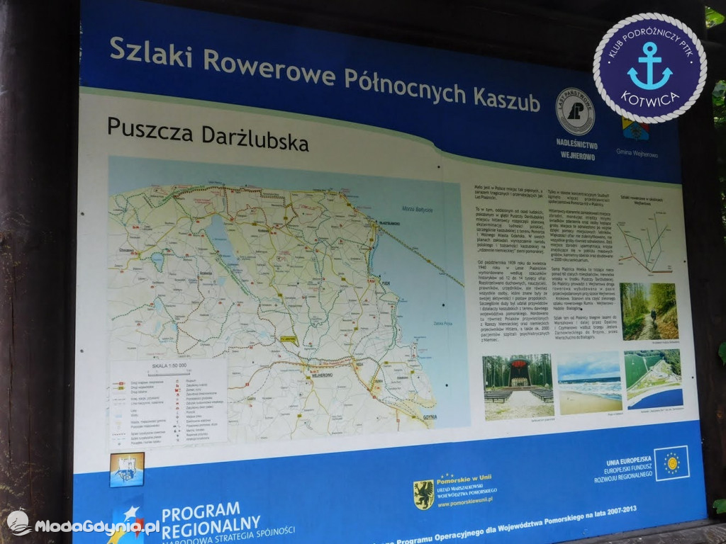 Wycieczka Nr 7 Klubu Podróżniczego PTTK Kotwica - Rajd Rowerowy przez Puszczę Darżlubską - 20.09.2020