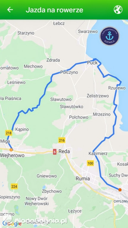 Wycieczka Nr 7 Klubu Podróżniczego PTTK Kotwica - Rajd Rowerowy przez Puszczę Darżlubską - 20.09.2020