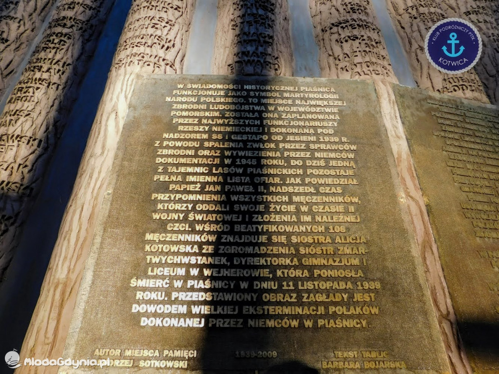 Wycieczka Nr 9 Klubu Podróżniczego PTTK Kotwica - Pamiętamy o Piaśnicy - 17.10.2020