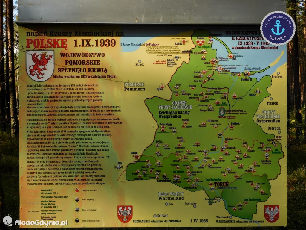 Wycieczka Nr 9 Klubu Podróżniczego PTTK Kotwica - Pamiętamy o Piaśnicy - 17.10.2020