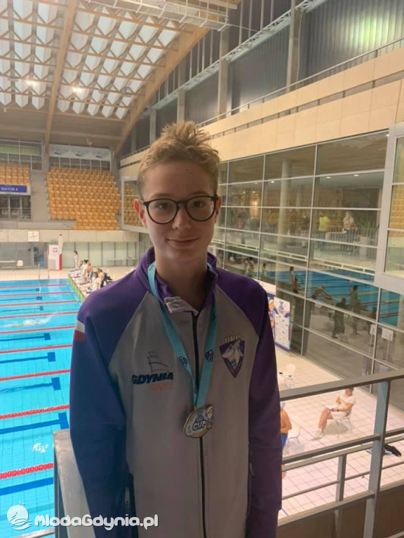 UKS 7 - Ignacy Ołownia i Olivier Hubiński na Otylia Swim Cup 2020