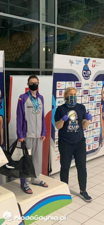 UKS 7 - Ignacy Ołownia i Olivier Hubiński na Otylia Swim Cup 2020