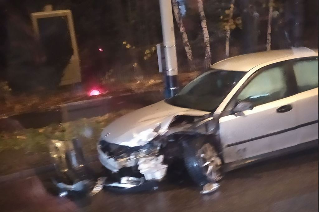 Wypadek w Małym Kacku 28.11.2020