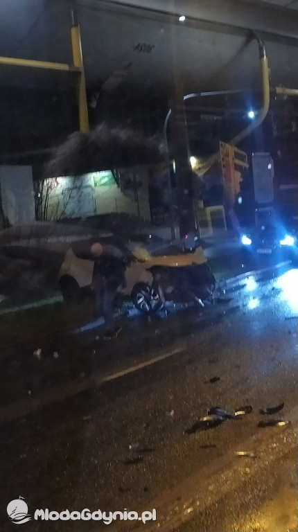 Wypadek w Małym Kacku 28.11.2020