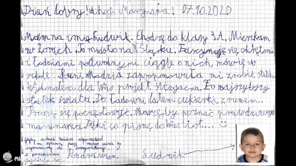 Podchorążowie odpowiedzieli na list 9-letniego chłopca