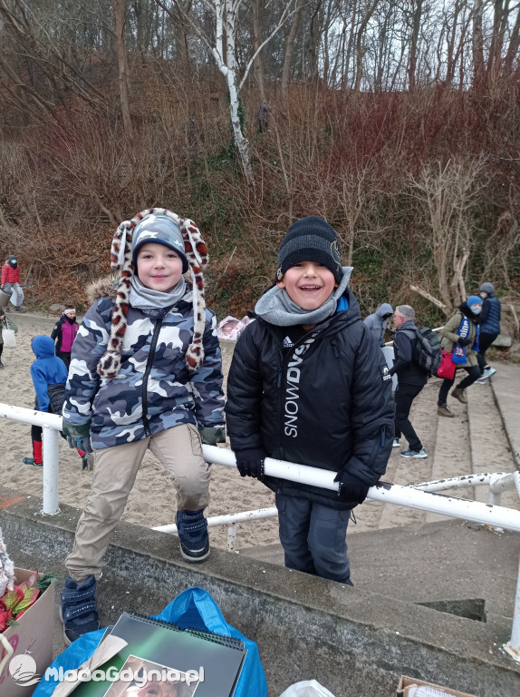 Morsowanie dla Olusia - 13 grudnia 2020, plaża w Redłowie