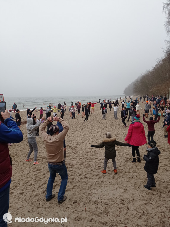 Morsowanie dla Olusia - 13 grudnia 2020, plaża w Redłowie