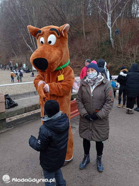 Morsowanie dla Olusia - 13 grudnia 2020, plaża w Redłowie