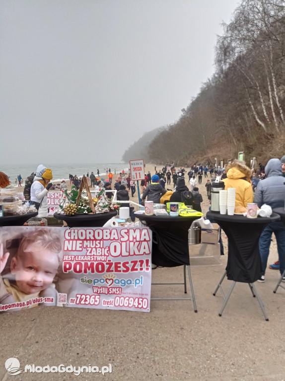 Morsowanie dla Olusia - 13 grudnia 2020, plaża w Redłowie