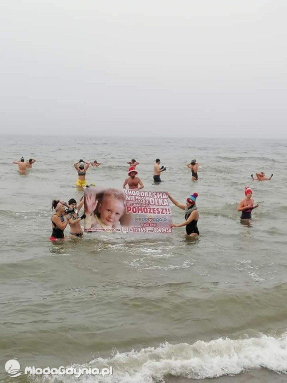 Morsowanie dla Olusia - 13 grudnia 2020, plaża w Redłowie