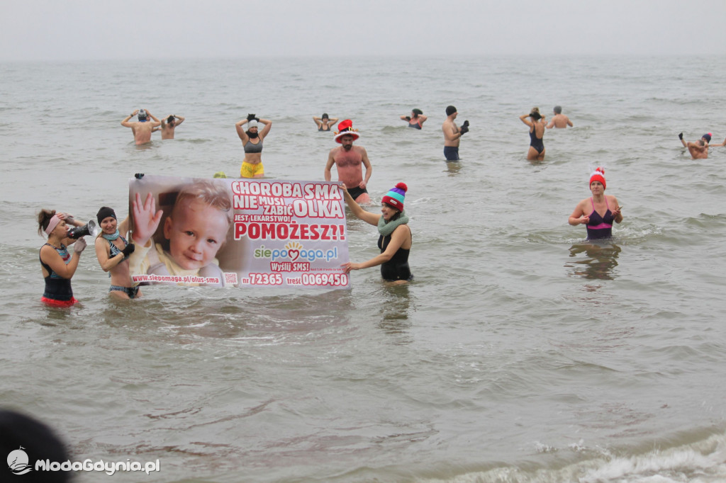 Morsowanie dla Olusia - 13 grudnia 2020, plaża w Redłowie