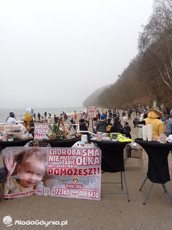 Morsowanie dla Olusia - 13 grudnia 2020, plaża w Redłowie