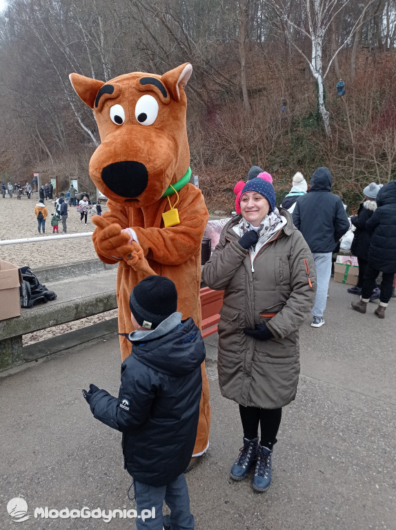 Morsowanie dla Olusia - 13 grudnia 2020, plaża w Redłowie