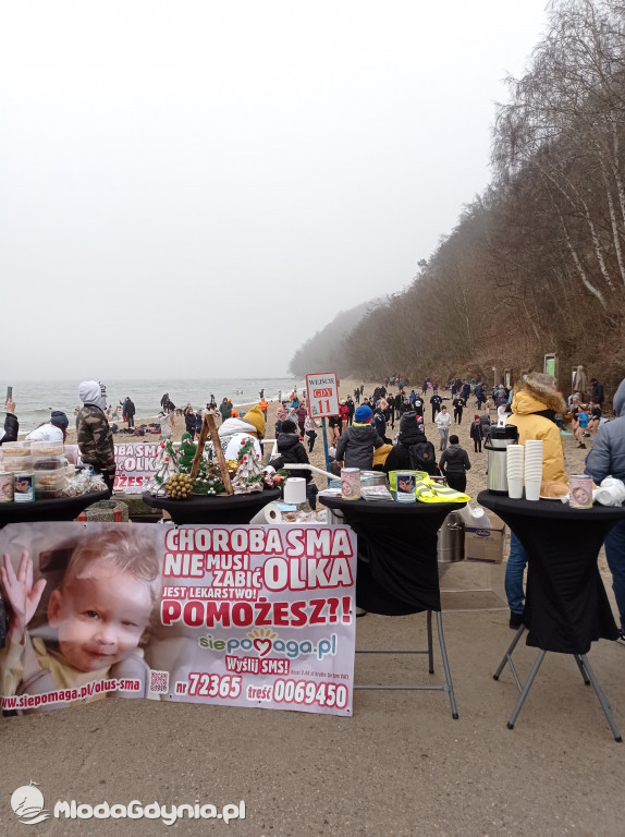 Morsowanie dla Olusia - 13 grudnia 2020, plaża w Redłowie