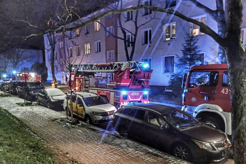 Pożar na Leszczynkach i Wzgórzu Św. Maksymiliana