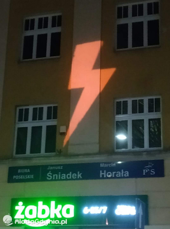 Protest przed biurem PiS w Gdyni 27 i 28.01.2020