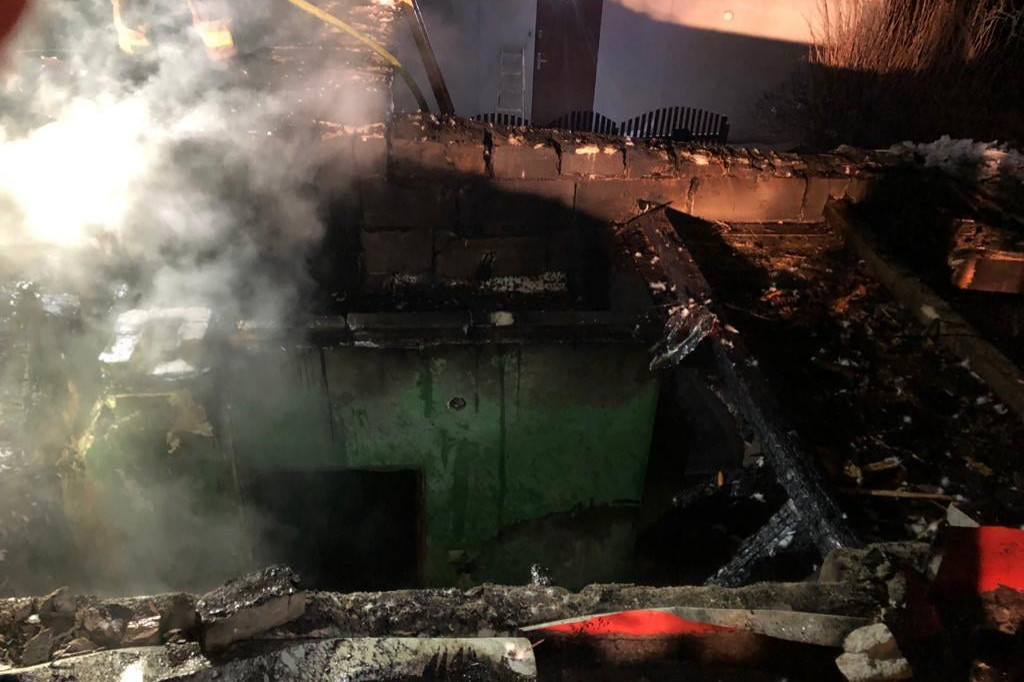 Pożar przy ul. Rybaków na Babich Dołach