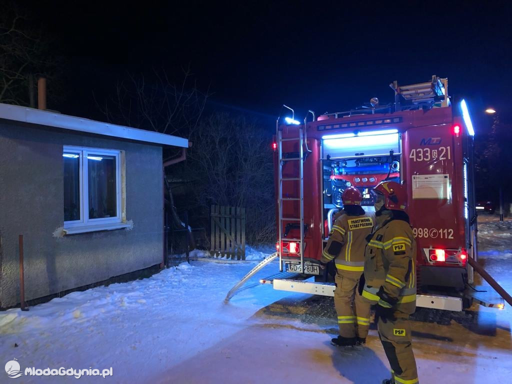 Pożar przy ul. Rybaków na Babich Dołach