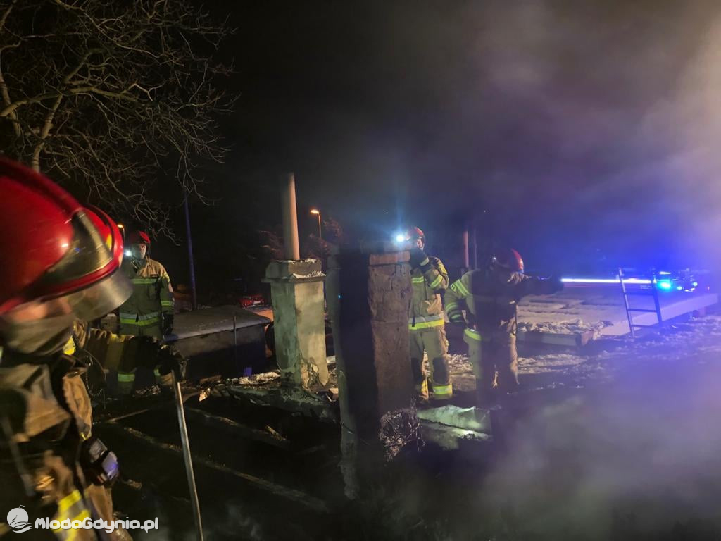 Pożar przy ul. Rybaków na Babich Dołach