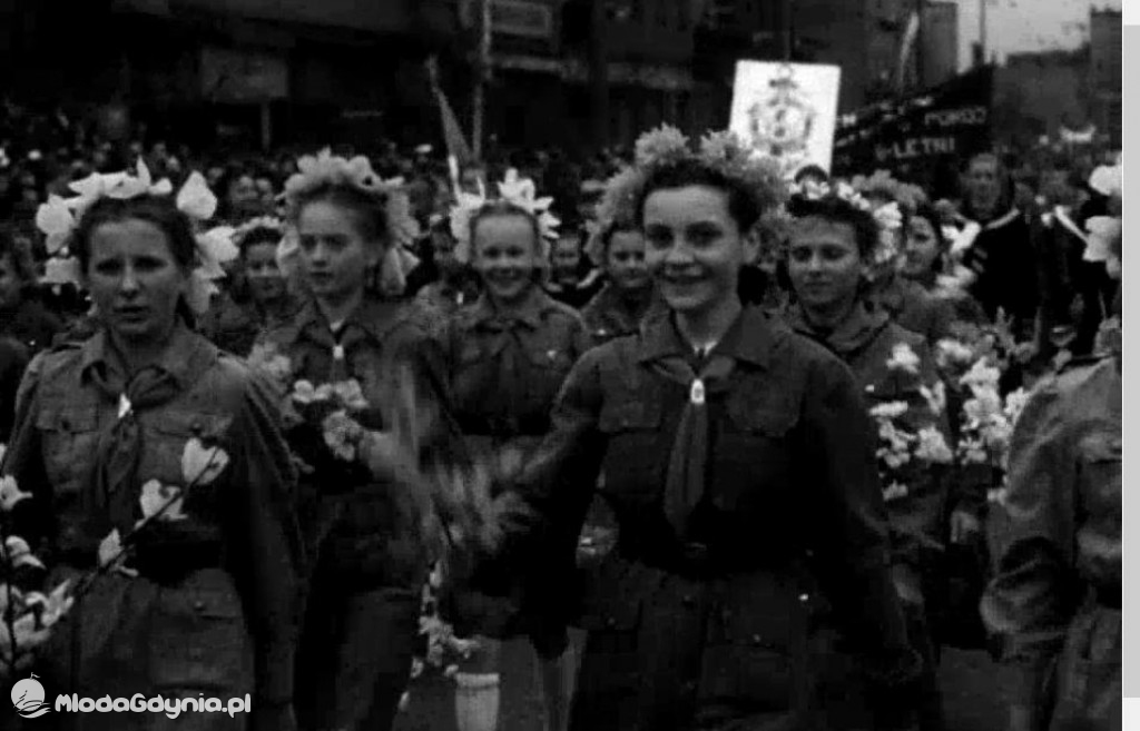 1 maja w Gdyni 1951 roku