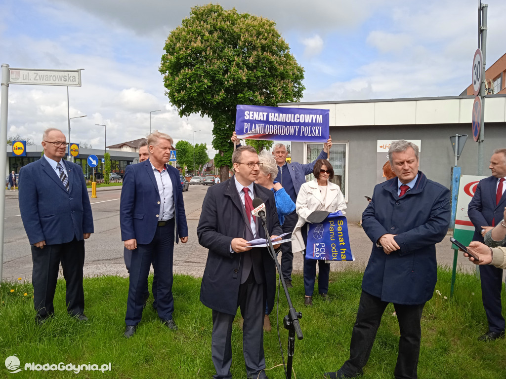 Konferencja prasowa samorzadowców w Lęborku - 19.05.2021