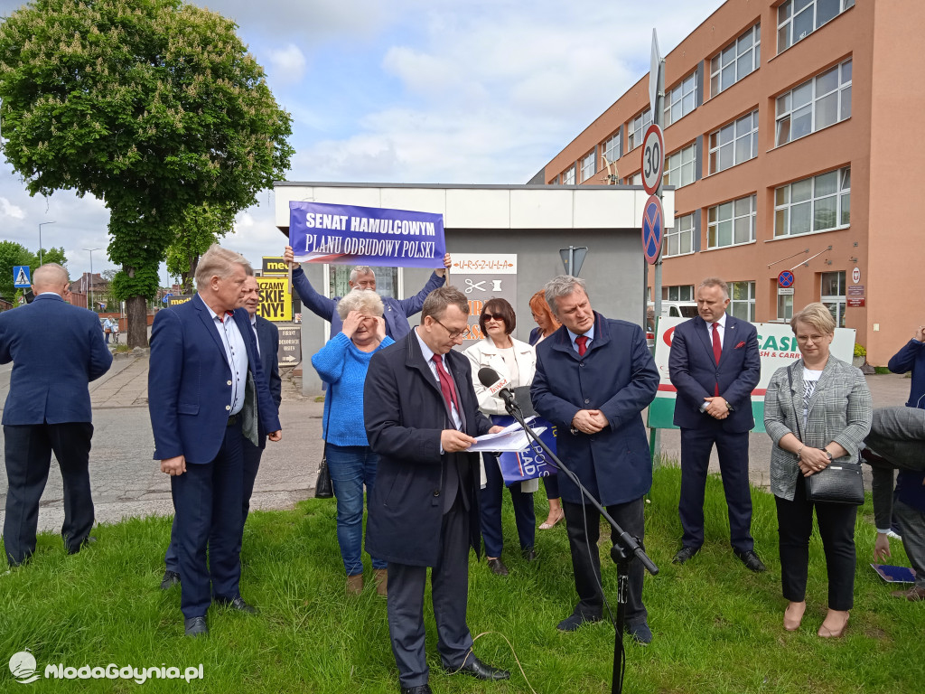 Konferencja prasowa samorzadowców w Lęborku - 19.05.2021