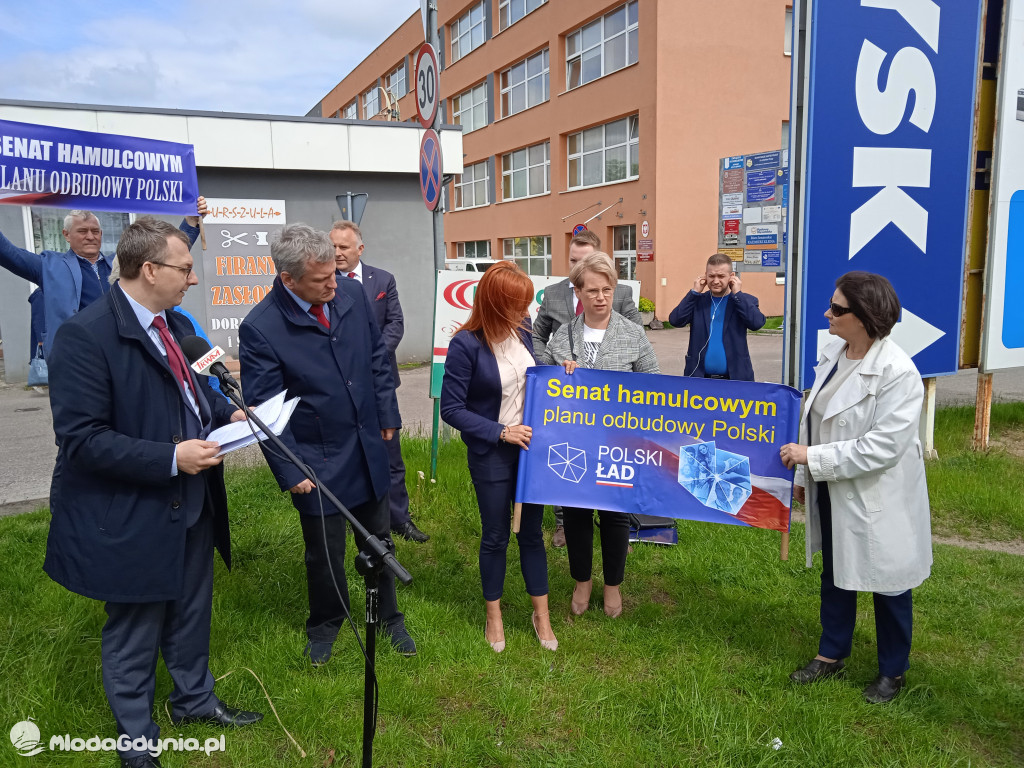 Konferencja prasowa samorzadowców w Lęborku - 19.05.2021